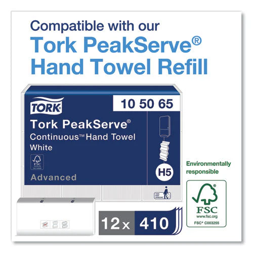 Peakserve Continuous Hand Towel Dispenser, 14.44 X 3.97 X 19.3, Black - Image 2