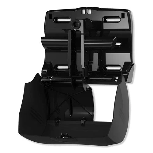 Twin Bath Tissue Roll Dispenser For Opticore, 11.06 X 7.18 X 8.81, Black - Image 3
