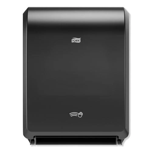 Electronic Hand Towel Roll Dispenser, 8" Roll, 12.32 X 9.32 X 15.95, Black - Image 1