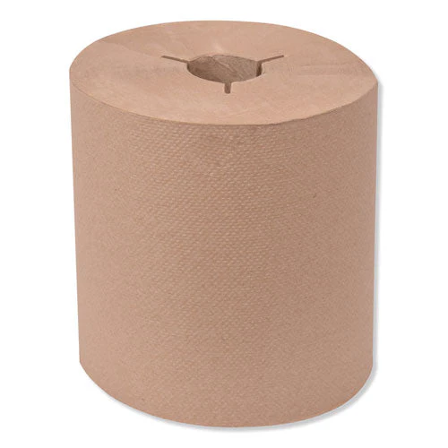 Universal Hand Towel Roll, Notched, 1-ply, 8" X 1,000 Ft, Natural, 6 Rolls/carton - Image 1