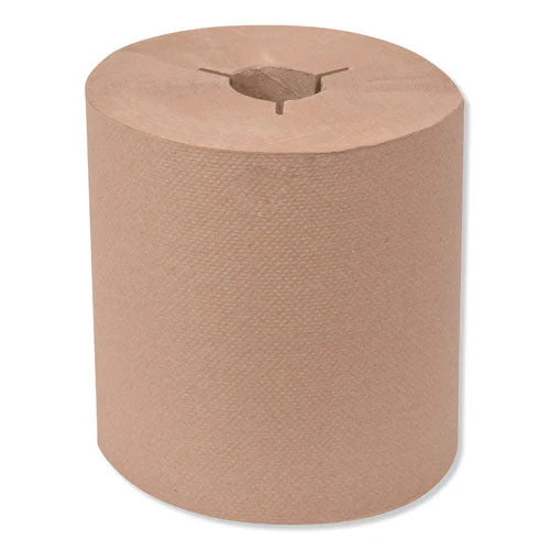 Universal Hand Towel Roll, Notched, 1-ply, 8" X 800 Ft, Natural, 6 Rolls/carton - Image 1