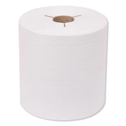 Universal Hand Towel Roll, Notched, 1-ply, 8" X 800 Ft, White, 6 Rolls/carton - Image 1