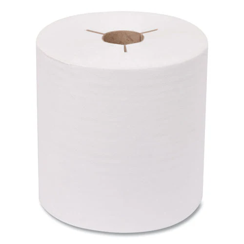 Advanced Hand Towel Roll, Notched, 1-ply, 8" X 800 Ft, White, 6 Rolls/carton - Image 1