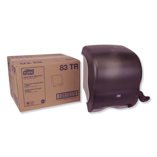 Compact Hand Towel Roll Dispenser, 12.49 X 8.6 X 12.82, Smoke - Image 1