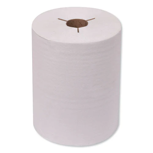 Universal Hand Towel Roll, Notched, 1-ply, 8" X 425 Ft, Natural White, 12 Rolls/carton - Image 1