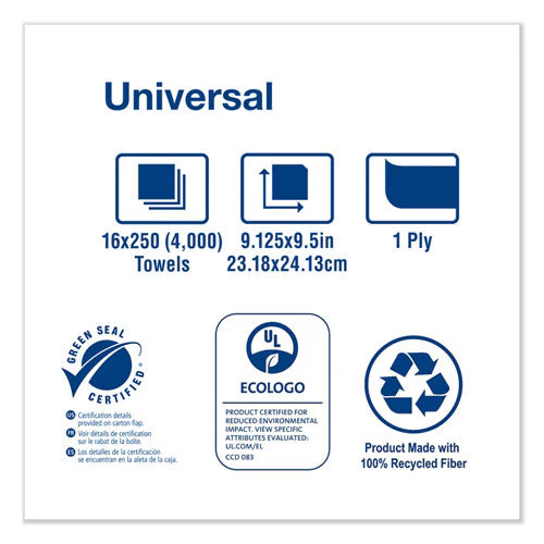 Multifold Hand Towel, 1-ply, 9.13 X 9.5, Natural, 250/pack, 16 Packs/carton - Image 2