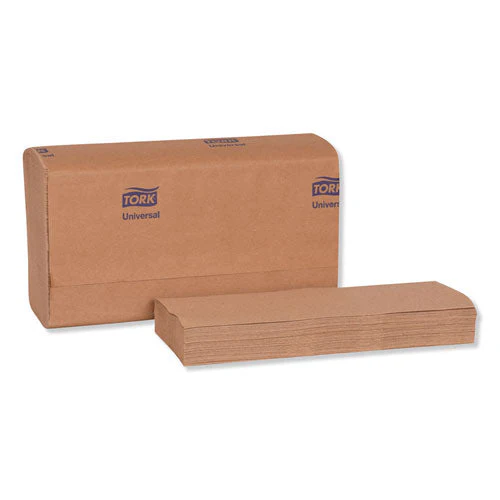 Universal Multifold Hand Towel, 1-ply, 9.13 X 9.5, Natural, 250/pack, 16 Packs/carton - Image 2