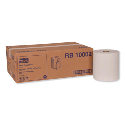 Hardwound Roll Towel, 1-ply, 7.88" X 1,000 Ft, White, 6 Rolls/carton - Image 1