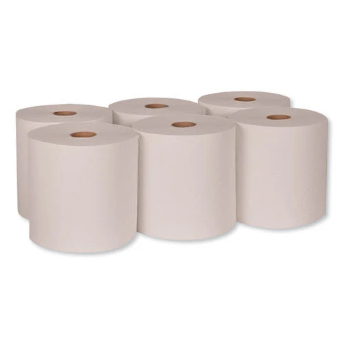 Hardwound Roll Towel, 1-ply, 7.88" X 1,000 Ft, White, 6 Rolls/carton - Image 2