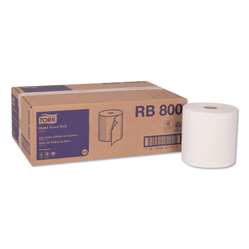Advanced Hardwound Roll Towel, 1-ply, 7.88" X 800 Ft, White, 6 Rolls/carton - Image 1