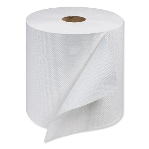 Universal Hand Towel Roll, 1-ply, 7.88" X 800 Ft, White, 6 Rolls/carton - Image 3