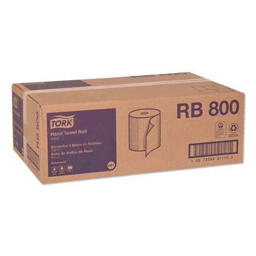 Advanced Hardwound Roll Towel, 1-ply, 7.88" X 800 Ft, White, 6 Rolls/carton - Image 2