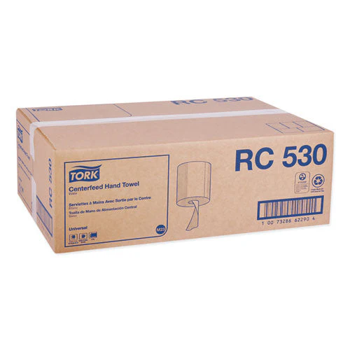 Centerfeed Hand Towel, 2-ply, 7.6 X 11.75, White, 530/roll, 6 Roll/carton - Image 2