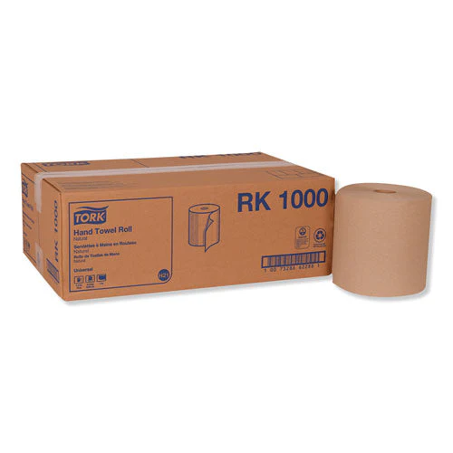 Hardwound Roll Towel, 1-ply, 7.88" X 1,000 Ft, Natural, 6 Rolls/carton - Image 1
