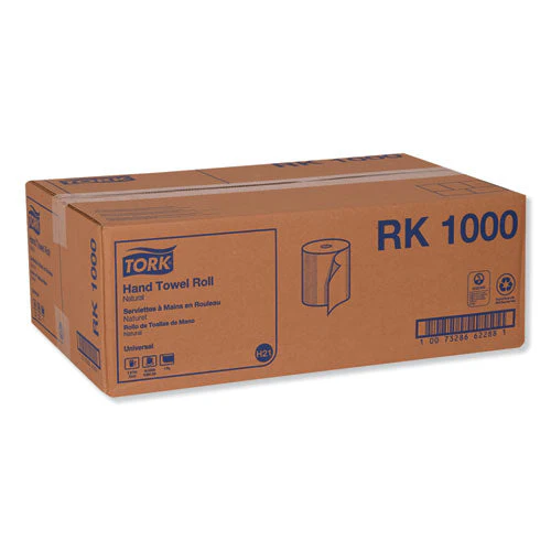 Hardwound Roll Towel, 1-ply, 7.88" X 1,000 Ft, Natural, 6 Rolls/carton - Image 2