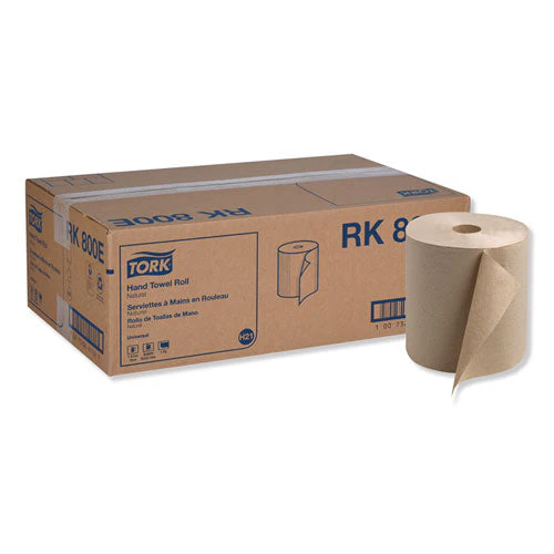 Universal Hardwound Roll Towel, 1-ply, 7.88" X 800 Ft, Natural, 6/carton - Image 1