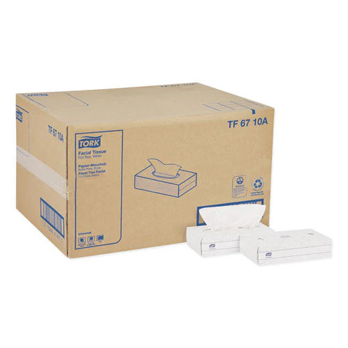 Universal Facial Tissue, 2-ply, White, 100 Sheets/box, 30 Boxes/carton - Image 1