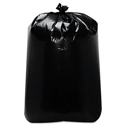 Low-density Can Liners, 60 Gal, 1.6 Mil, 22" X 58", Black, 100/carton - Image 1