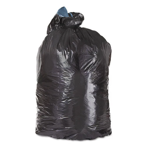 Low-density Can Liners, 45 Gal, 1.6 Mil, 23" X 46", Black, 100/carton - Image 1