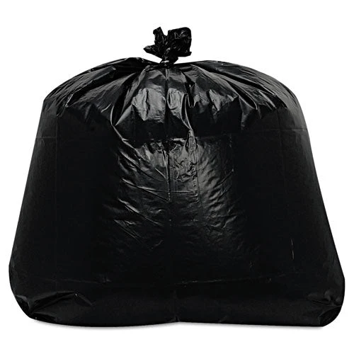 Low-density Can Liners, 56 Gal, 1.6 Mil, 43" X 47", Black, 100/carton - Image 1