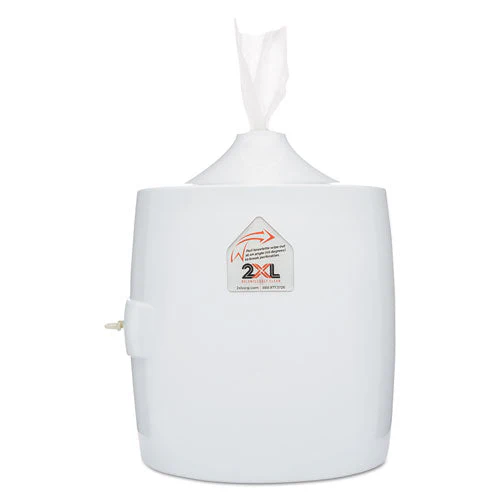 Contemporary Wall Mount Wipe Dispenser, 11 X 11 X 13, White - Image 1