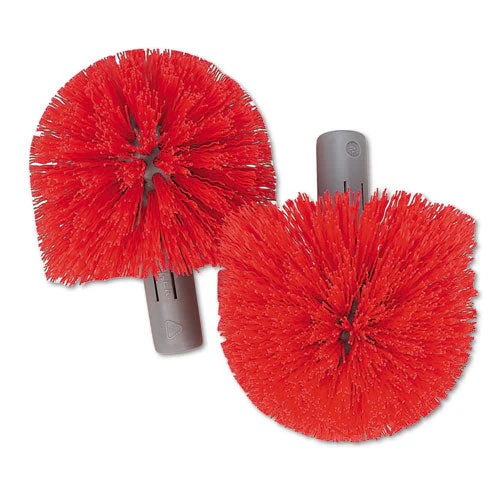 Replacement Heads For Ergo Toilet-bowl-brush System, Red, 2/pack, 5 Packs/carton - Image 1