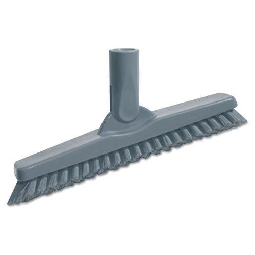 Smartcolor Swivel Corner Brush, Black Polypropylene Bristles, 8.83" Brush, Gray Plastic Handle - Image 1