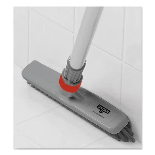 Smartcolor Swivel Corner Brush, Black Polypropylene Bristles, 8.83" Brush, Gray Plastic Handle - Image 2