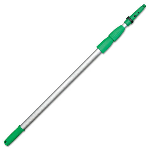 Opti-loc Aluminum Extension Pole, 14 Ft, Three Sections, Green/silver - Image 1
