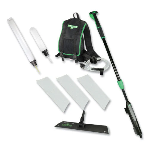 Excella Floor Finishing Kit, 20" Head, 48" To 65" Black/green Plastic Handle - Image 1