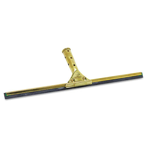 Golden Clip Brass Squeegee Complete, 18" Wide Blade, 4.5" Handle - Image 1