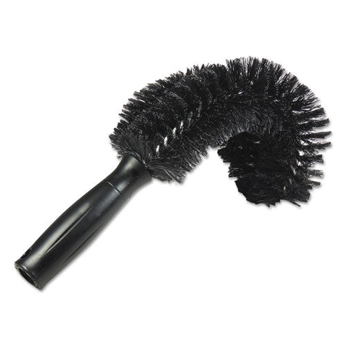 Starduster Pipe Brush, Green Polypropylene Bristles, 7.5" Brush, 6" Black Plastic Handle - Image 2