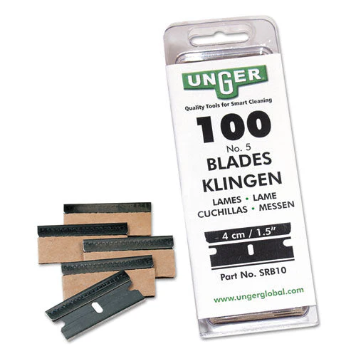 Safety Scraper Replacement Blades, #9, Stainless Steel, 100/box - Image 1