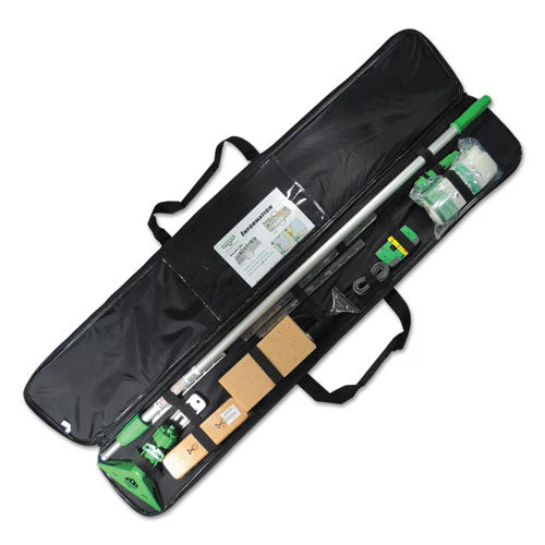 13-pc Cleaning Kit For Walls, Windows, Ceilings, Green, Vinyl/nylon Case, 1 Kt - Image 1
