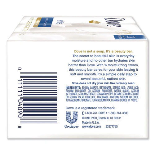 White Beauty Bar, Light Scent, 3.17 Oz, 3/pack - Image 3
