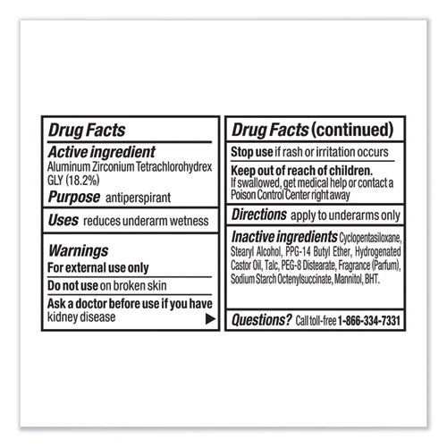 Men Dry Protection Anti-perspirant, Cool Rush, 0.5 Oz Deodorant Stick - Image 2