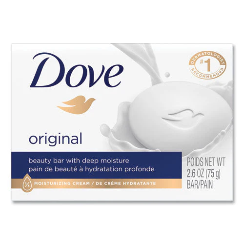 White Beauty Bar, Light Scent, 2.6 Oz, 36/carton - Image 1