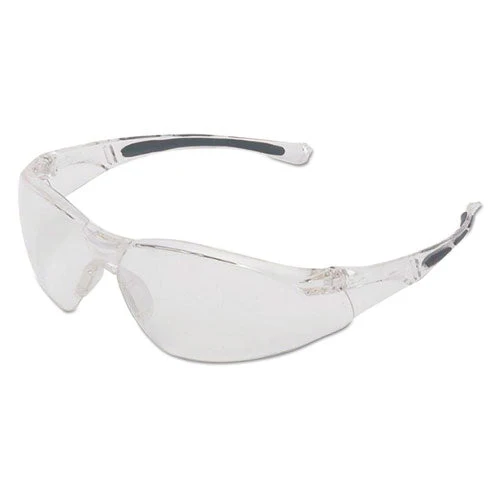 A800 Series Safety Eyewear, Scratch-resistant, Clear Frame, Clear Lens - Image 1