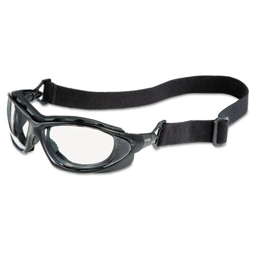 Seismic Sealed Eyewear, Clear Uvextra Af Lens, Black Frame - Image 1