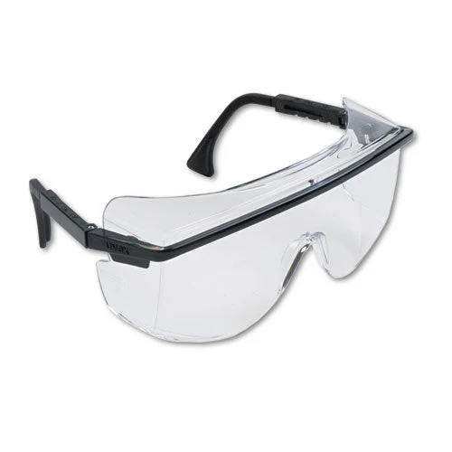 Astro Otg 3001 Wraparound Safety Glasses, Black Plastic Frame, Clear Lens - Image 2