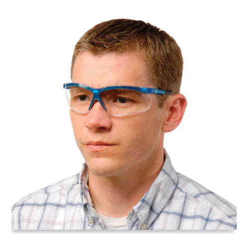 Genesis Safety Eyewear, Translucent Blue/black Frame, Clear Lens - Image 3