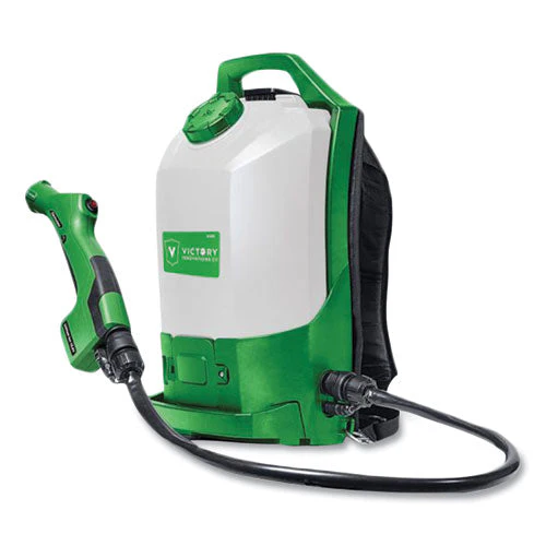 Professional Cordless Electrostatic Backpack Sprayer, 2.25 Gal, 0.65" X 48" Hose, Green/translucent White/black - Image 1