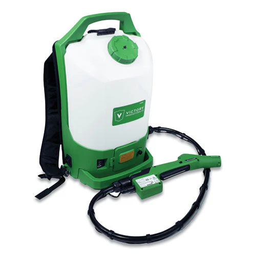 Professional Cordless Electrostatic Backpack Sprayer, 2.25 Gal, 0.65" X 48" Hose, Green/translucent White/black - Image 2