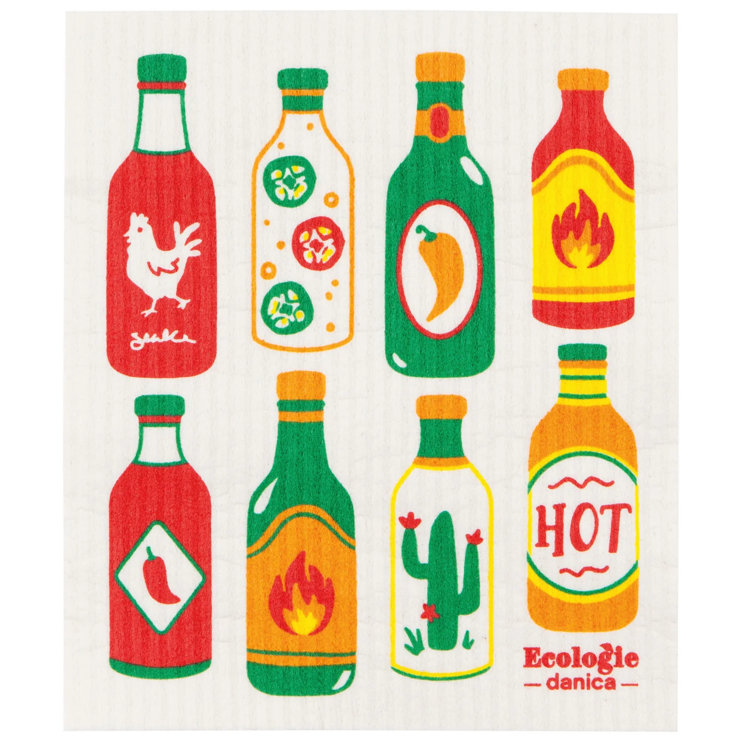 Swedish Dish Cloth - Hot Sauce - Image 1