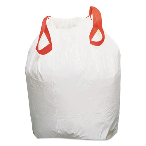 Heavy-duty Trash Bags, 13 Gal, 0.9 Mil, 24.5" X 27.38", White, 50 Bags/roll, 4 Rolls/box - Image 2