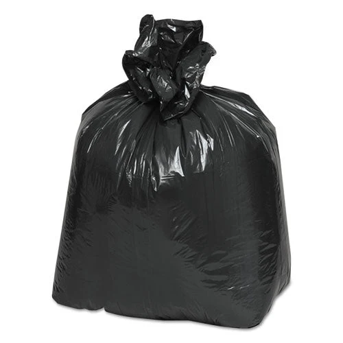 Linear Low-density Can Liners, 16 Gal, 0.6 Mil, 24" X 33", Black, 25 Bags/roll, 20 Rolls/carton - Image 2