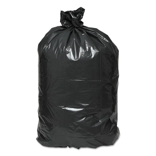 Linear Low-density Can Liners, 45 Gal, 0.63 Mil, 40" X 46", Black, 25 Bags/roll, 10 Rolls/carton - Image 2