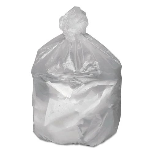 Waste Can Liners, 10 Gal, 6 Mic, 24" X 24", Natural, 50 Bags/roll, 20 Rolls/carton - Image 2