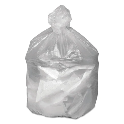 Waste Can Liners, 30 Gal, 8 Mic, 30" X 36", Natural, 25 Bags/roll, 20 Rolls/carton - Image 2