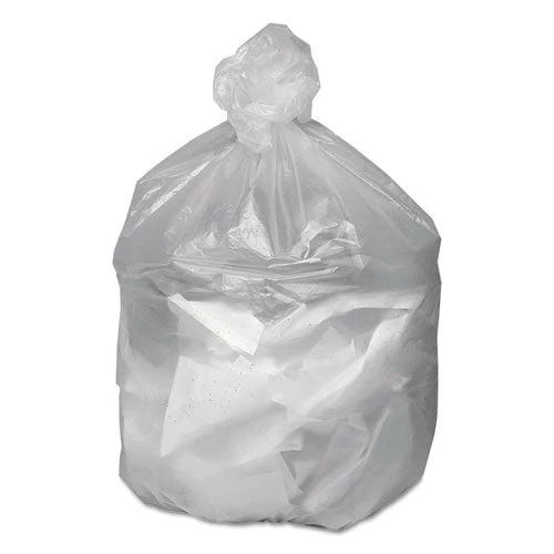 Waste Can Liners, 45 Gal, 10 Mic, 40" X 46", Natural, 25 Bags/roll, 10 Rolls/carton - Image 2